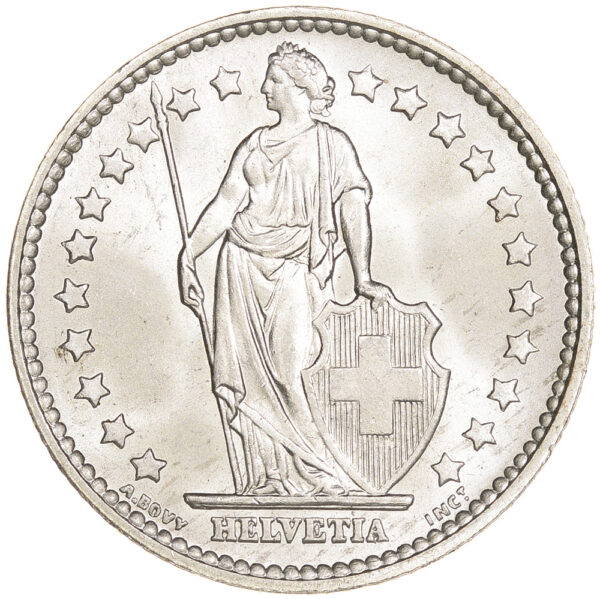 1 Franken, 1958, Stempelglanz