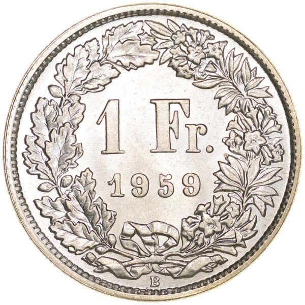 26401_1 1 Franken, 1959, Stempelglanz