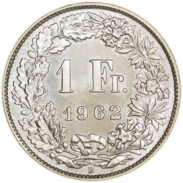 26407_1 1 Franken, 1962, Erstabschlag