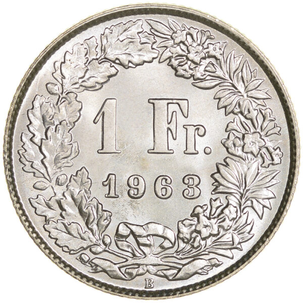26408_1 1 Franken, 1963, Stempelglanz