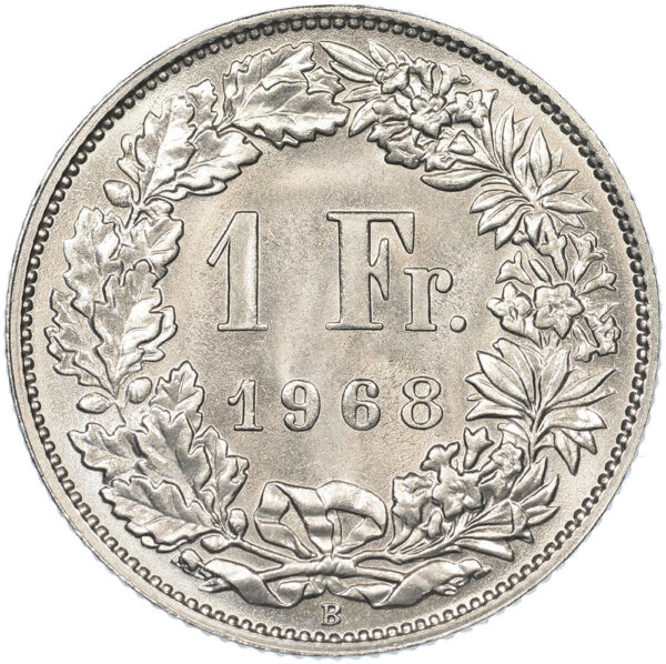 26416_1 1 Franken, 1967, Erstabschlag