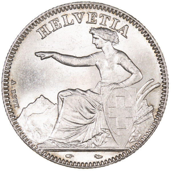 2 Franken, 1850, Stempelglanz