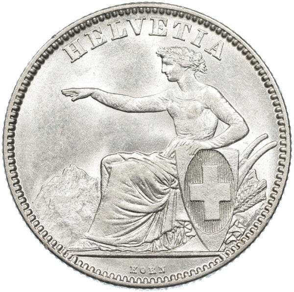 2 Franken, 1860, unzirkuliert