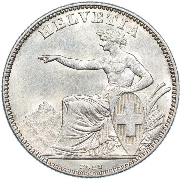 2 Franken, 1860, unz/stgl