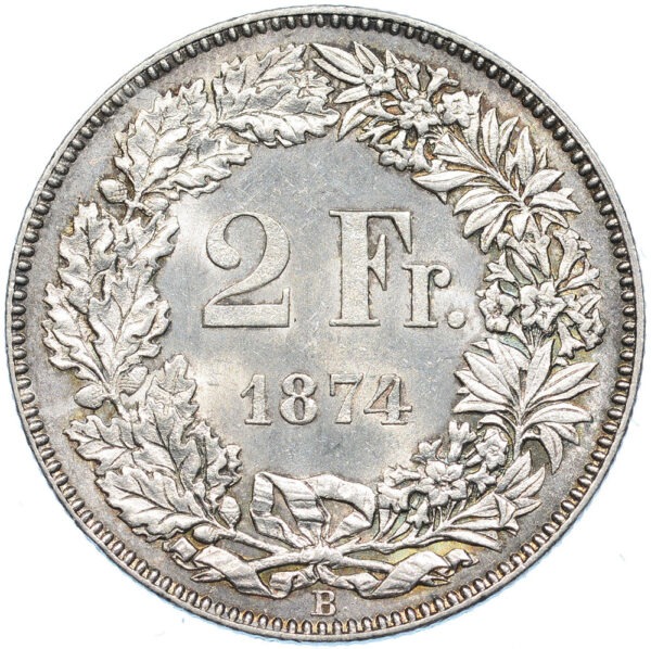 26450_1 2 Franken, 1874, unzirkuliert