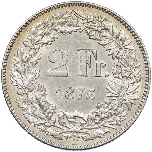 26454_1 2 Franken, 1875, vz-unz
