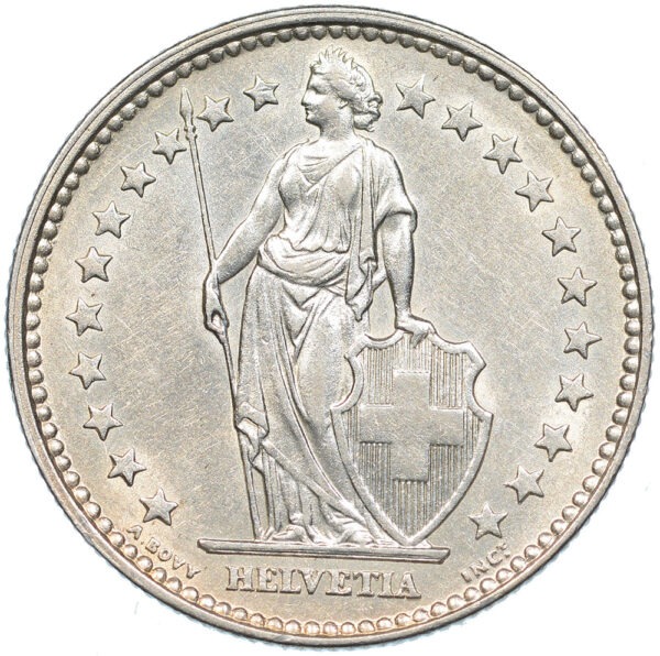 2 Franken, 1875, vz-unz