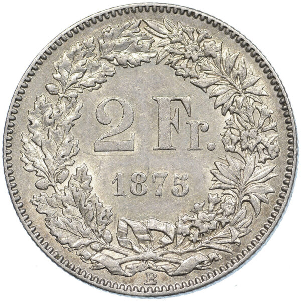 26455_1 2 Franken, 1875, fast unzirkuliert