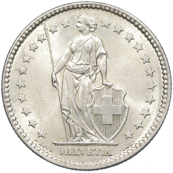 2 Franken, 1875, unzirkuliert
