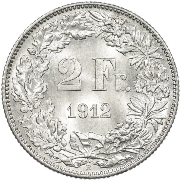 2 Franken, 1912, Stempelglanz