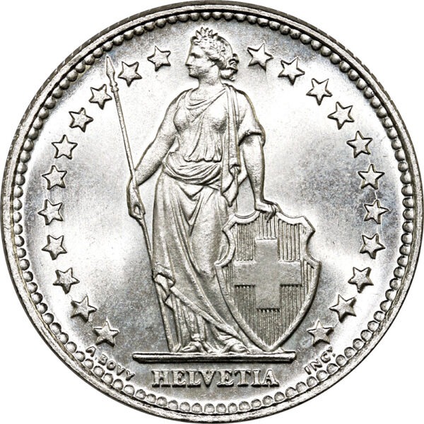 2 Franken, 1931, Stempelglanz