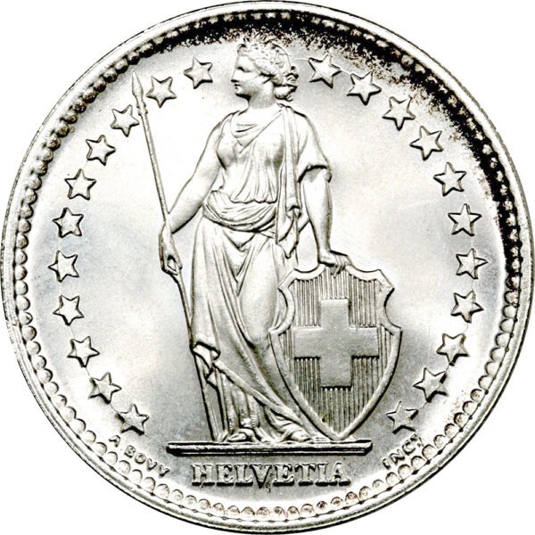 2 Franken, 1946, Stempelglanz
