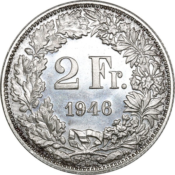 2 Franken, 1946, Erstabschlag