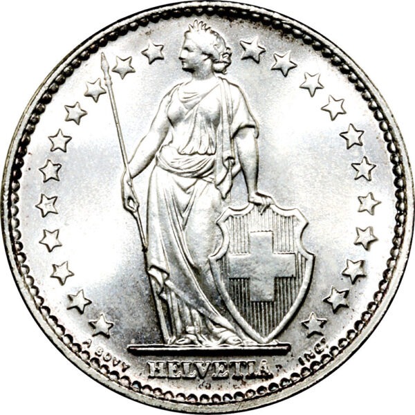 2 Franken, 1965, Stempelglanz
