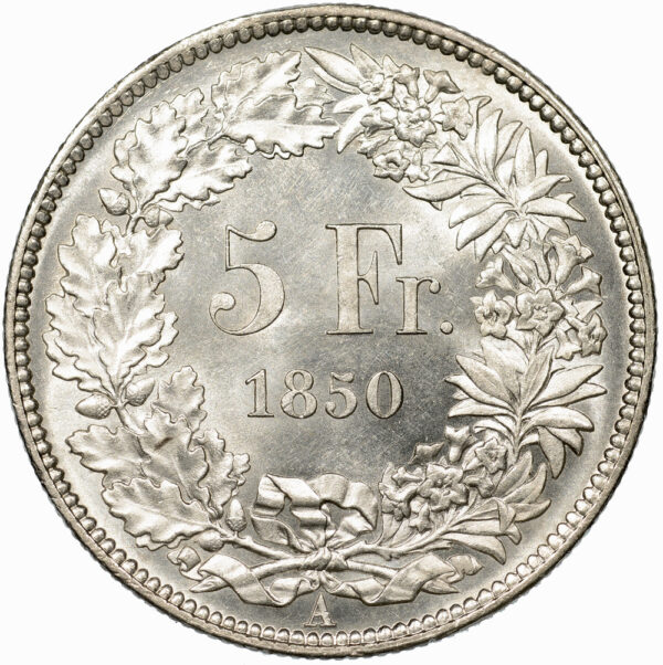 5 Franken, 1850, unz/stgl