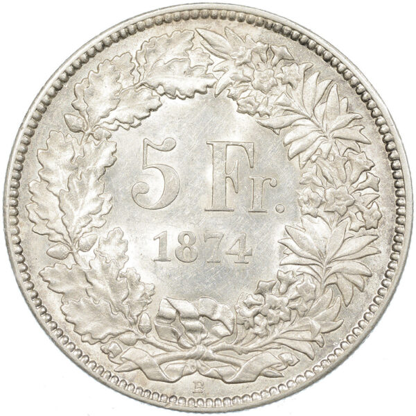 5 Franken, 1874, unzirkuliert
