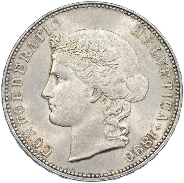 5 Franken, 1890, unz/stgl