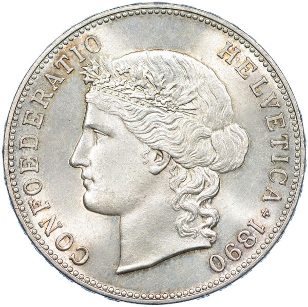 5 Franken, 1890, unz/stgl