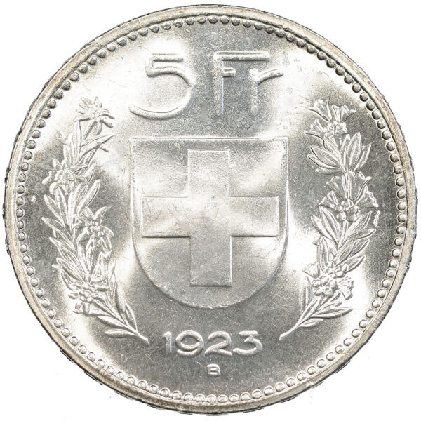 5 Franken, 1923, Stempelglanz