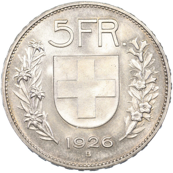5 Franken, 1926, unzirkuliert