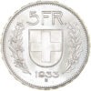 5 Franken, 1933, Stempelglanz