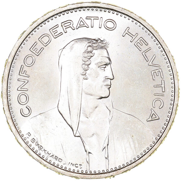 5 Franken, 1933, Stempelglanz