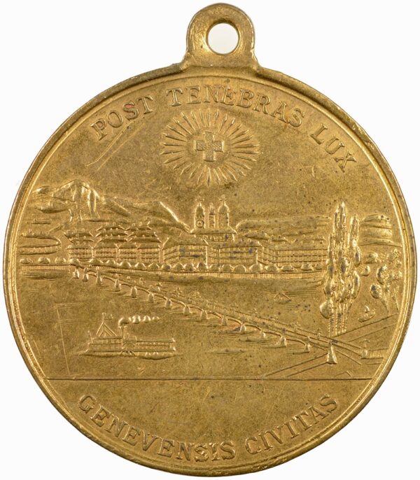 Genève, Genève,  Eidgenöss. Schützenfest, 1887, vz, Bronze