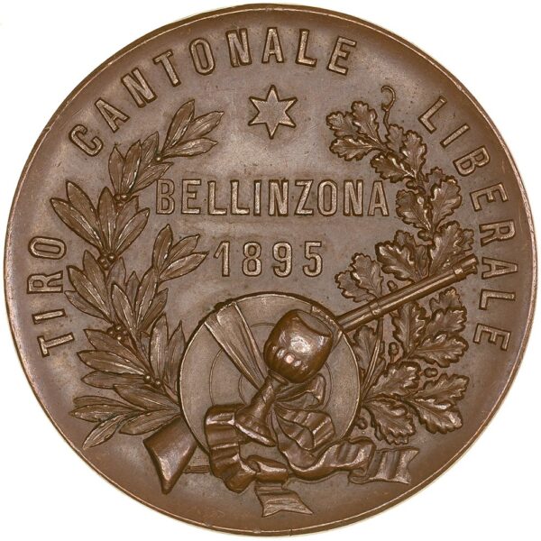 5204_1 Ticino, Bellinzona, Kantonales Schützenfest, 1895, unz/stgl