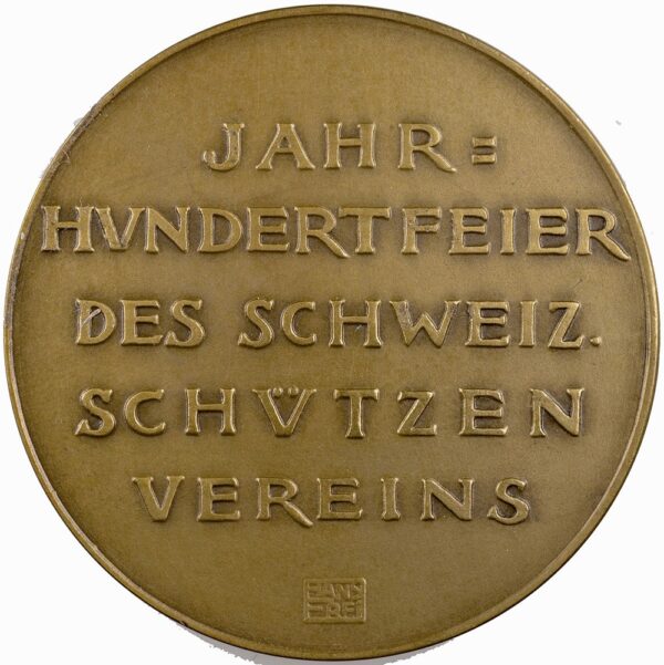5225_1 Aargau, Aarau, Eidgenöss. Schützenfest, 1924, unz, Bronze