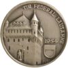 Waadt, Lausanne,  Eidgenöss. Schützenfest, 1954, unz/stgl, Silber