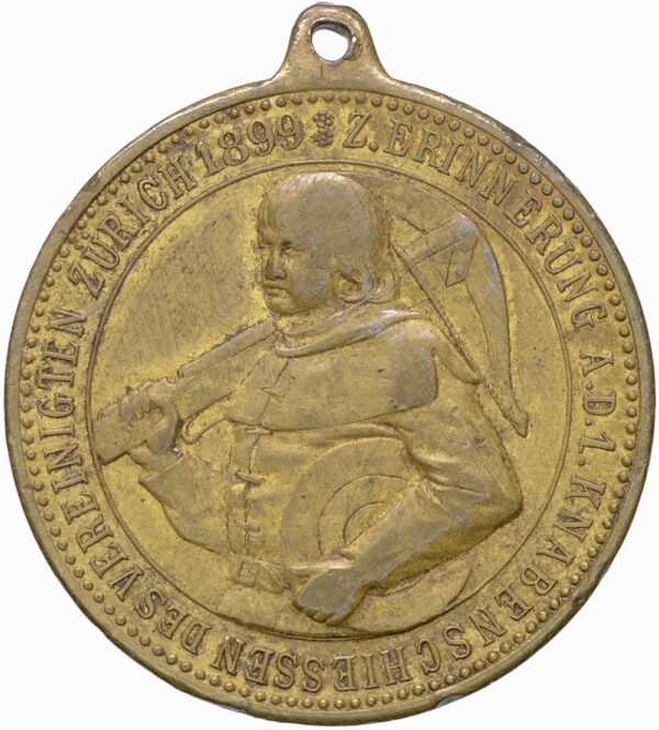 Zürich, Zürich,  Knabenschiessen, 1899, ss, Bronze