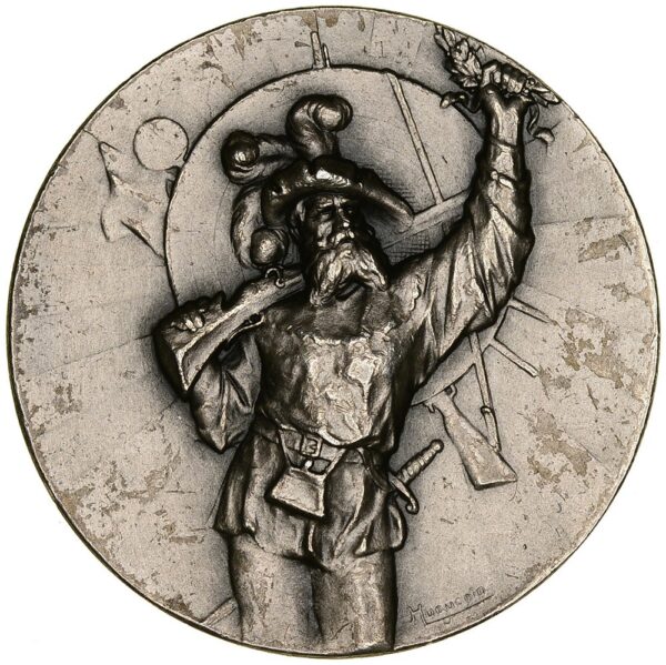 Schwyz, Lachen,  Kantonales Schützenfest, 1909, unz, Silber
