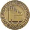 Freiburg, Fribourg,  Eidgenöss. Schützenfest, 1934, stgl, Bronze
