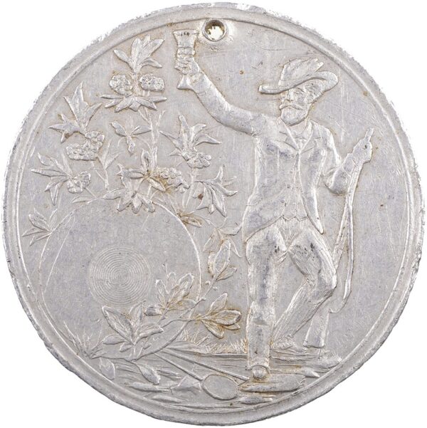 5455_2 Glarus, Glarus, Eidgenöss. Schützenfest, 1892, vz, Weissmetall