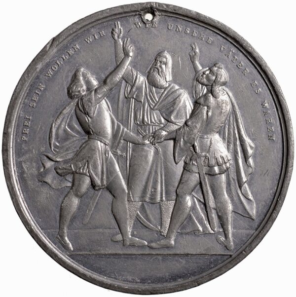 5475_2 Zürich, Zürich, Eidgenöss. Schützenfest, 1872, ss-vz, Weissmetall