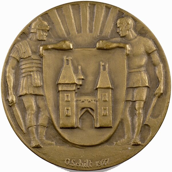 Aargau, Brugg,  Standschützengesellschaft, 1927, unz/stgl, Bronze