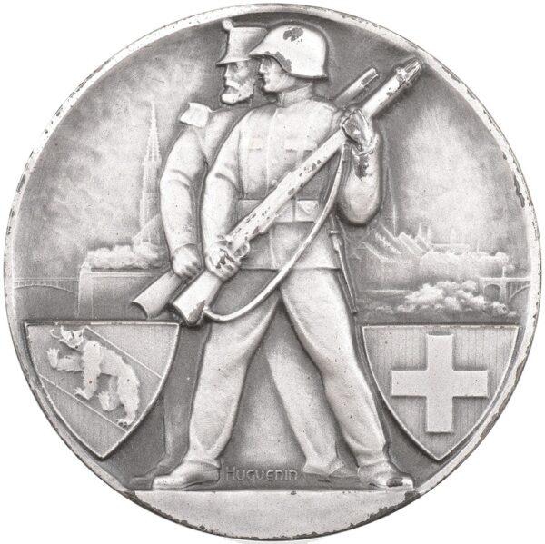 5556_2 Bern, Bern, Unteroffiziers-Verein, 1935, stgl, Br versilbert