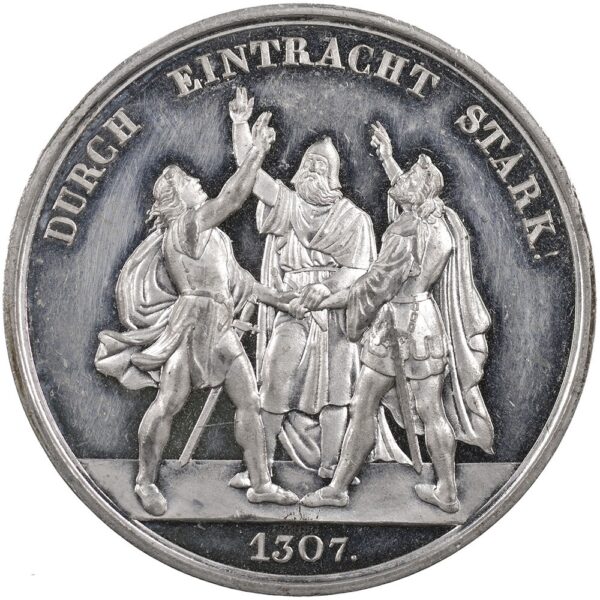5587_2 Schwyz, Schwyz, Eidgenöss. Schützenfest, 1867, unz/stgl, Weissmetall