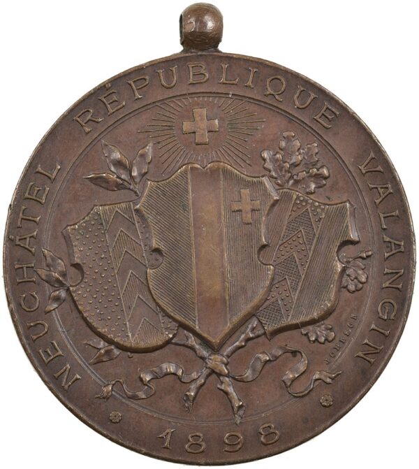 5614_1 Neuenburg, Neuchâtel, Eidgenöss. Schützenfest, 1898, unz