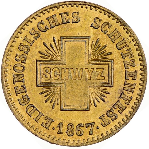 5616_1 Schwyz, Schwyz, Schützenjeton, 1867, unz