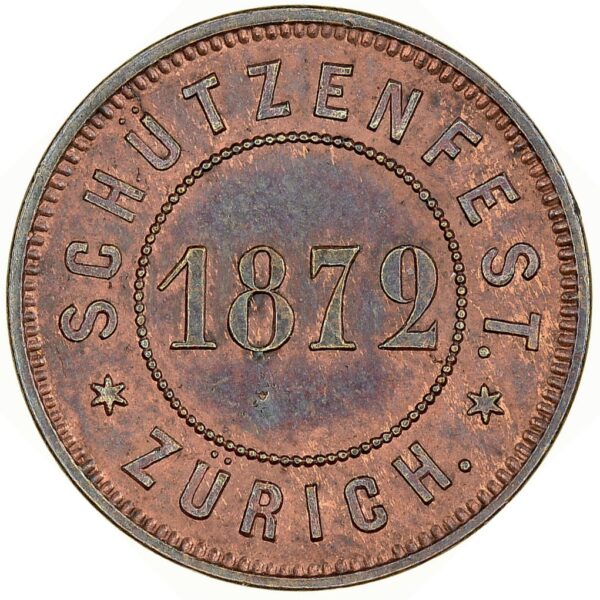 5623_1 Zürich, Zürich, Schützenjeton, 1872, unz