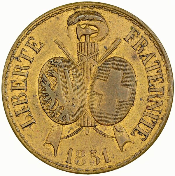 5629_1 Genève, Genève, Schützenjeton, 1851, unz-