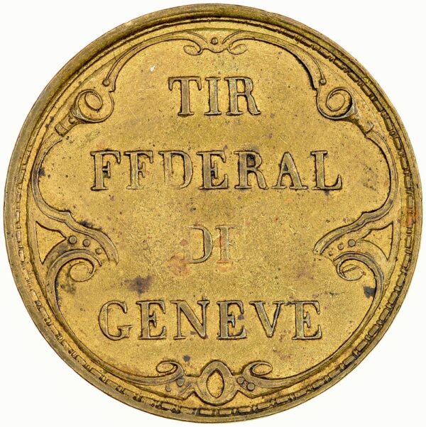 Genève, Genève, Schützenjeton, 1851, unz-