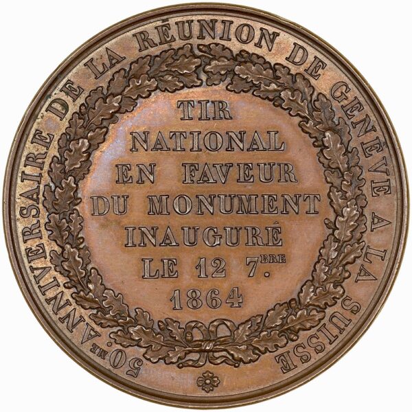 5647_1 Genève, Genève, Eidgenöss. Schützenfest, 1864, stgl, Bronze