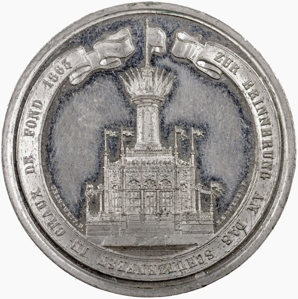 5657_2 Neuenburg, LaChaux-de-Fonds, Eidgenöss. Schützenfest, 1863, unz-, Weissmetall
