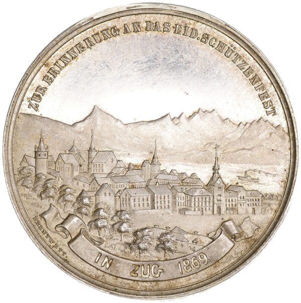 5676_1 Zug, Zug, Eidgenöss. Schützenfest, 1869, unz/stgl