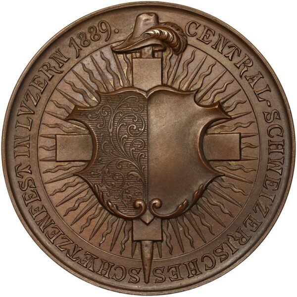5711_1 Luzern, Luzern, Zentralschweizerisches, 1889, Stempelglanz