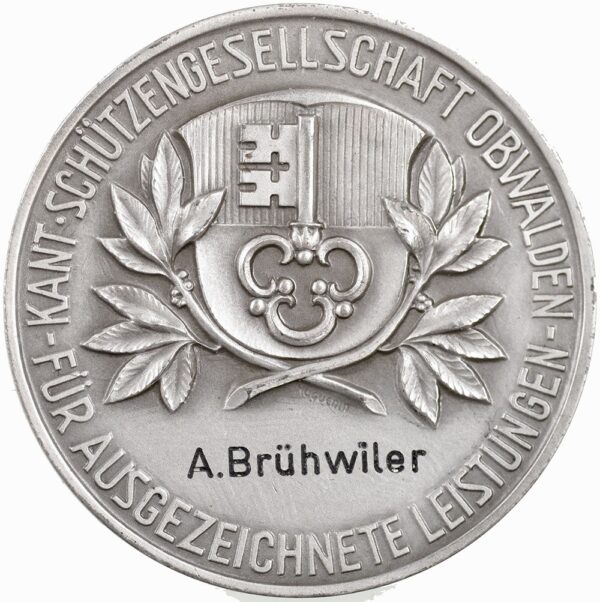 5779_1 Obwalden, Kerns, Kantonalschützenverein, o.J., stgl, Silber