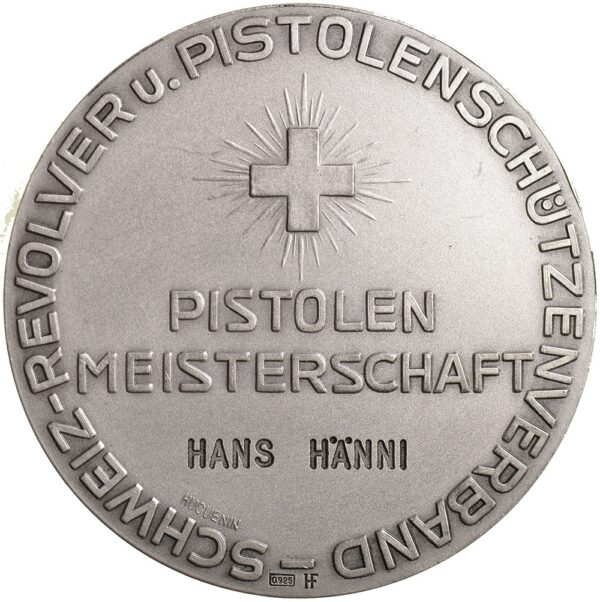 5798_1 Gesamtschweizerisch, Pistolenmeisterschaft, Schw. Revolver u. Pistolens.verband, o.J., stgl, Silber