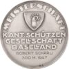 Basel, Liestal,  Kantonalschützengesellschaft, 1947, stgl, Silber